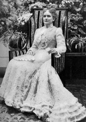 Ida Saxton McKinley, manželka amerického prezidenta Williama McKinleyho, c1900, 1908
