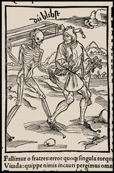 Ilustrace ke knize Ship of Fools od Sebastiana Branta, 1497.
