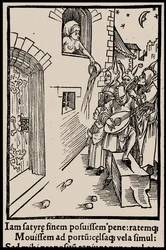 Ilustrace ke knize Ship of Fools od Sebastiana Branta, 1497.