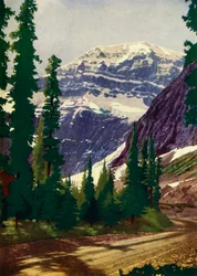 V největším kanadském národním parku - Národní park Jasper, kolem roku 1948.
