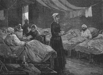 V nemocnici ve Scutari, c1880, 1902