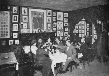 V Artistes Club, Londýn, c1901 1901