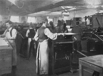 Ve strojovně, 1916