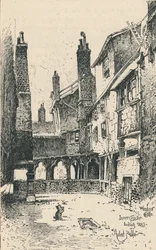Vnitřní klášter, pohled na západ, 1895