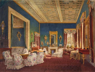 Interiér v Talyzins Manor House Denezhnikovo