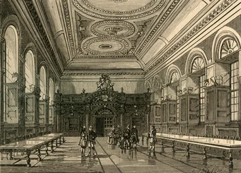Interiér Stationers Hall, 1876, 1897.