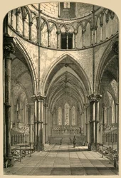 Interiér chrámového kostela, 1870, 1897.