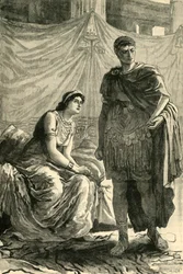 Rozhovor mezi Octavianem a Kleopatrou, 1890.