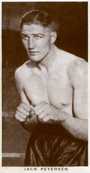 Jack Petersen, velšský boxer, 1938