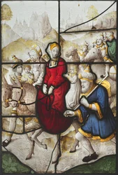 Jacob Návrat do Kanaánu s Rachael a Leah Pronásledován Labanem, c. 1525.