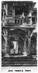 Pevnost chrámu Jain, Ahmedabad, Indie, c1925