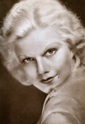 Jean Harlow , americká filmová herečka, 1933