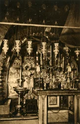 Jeruzalém - Kostel Božího hrobu - Kalvárie, c1918-c1939.