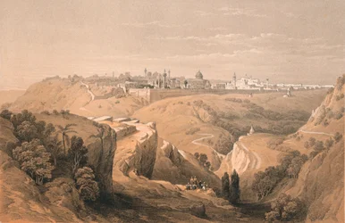 Jeruzalém od cesty vedoucí do Bethany, 1855.
