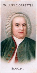Johann Sebastian Bach 1685-1750, německý skladatel a varhaník, 1912