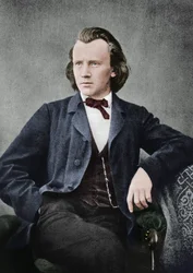 Johannes Brahms 1833-1897, německý skladatel a pianista, c1866