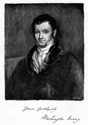 John Byrom, anglický spisovatel a básník 18. století narozený v Manchesteru, 1821