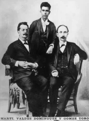 Jose Marti, Fermin Valdes Dominguez a Gomez Toro, Key West, Florida, USA, 1894 c1910