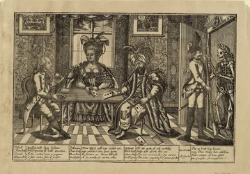 Josef II., Kateřina Veliká a sultán Abdul Hamid I. hrací karty, c. 1780