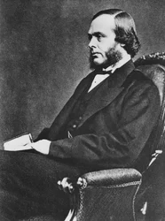Joseph Lister, anglický chirurg a průkopník antiseptické chirurgie, c1867