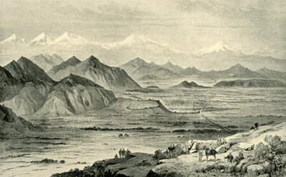 Kábul, při pohledu na sever z kopce nad britským táborem v Beni Hissar, 8. října 1879, 1901.