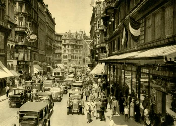Karntner Strasse, Vídeň, Rakousko, c1935.