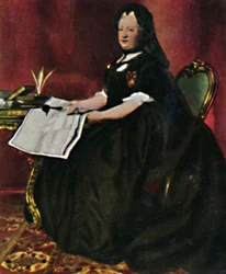 Císařovna Marie Terezie 1717-1780. - Obraz od Marona, 1934.