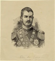 Srbský král Aleksandar 1876-1903, c. 1889