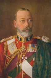 King George V 1865-1936 jako vrchní plukovník Black Watch