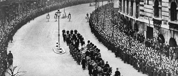 Pohřební průvod King George Vs, Londýn, leden 1936