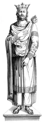 Francouzský král Ludvík VII. 1120-1180, 16. století 1849