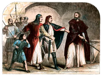 Král Richard I. 1157-1199 ve vězení
