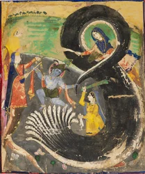 Krišna a naga Kálíja, 19. století