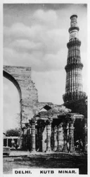 Kutub Minar, Dillí, Indie, c1925