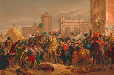 LEntree dHenri IV v Paříži vjezd Jindřicha IV do Paříže, 1817