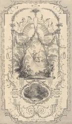Dílo Antoine Watteau Painter králi v jeho Královské akademii malířství a sochařství..., ca. 1740.