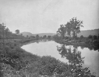 La Colle při pohledu na západ, Pennsylvania Railroad, c1897.