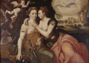 La Justice et la Paix Spravedlnost a mír, c.1560.