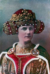 Dámská čelenka, 14. století, 1910