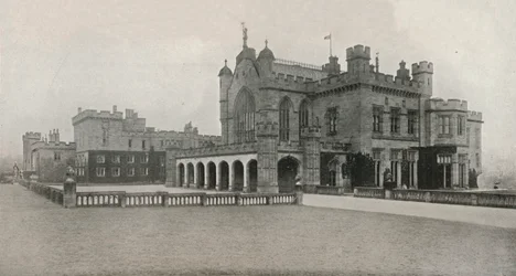 Hrad Lambton, Durham, sídlo Rt. Honzo Hrabě z Durhamu, c1913