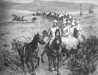 Lancers Returning from a Foray, c1880