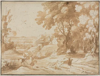 Krajina s jezdci, 1600s.