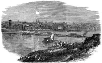 Položení základního kamene nového mostu v Praze, Česká republika, 1865