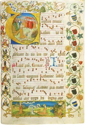 List z antifonáře pro Elisabeth von Gemmingen, c. 1504