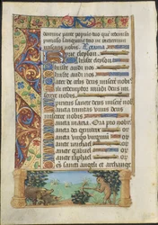 List z knihy hodin: Lov lidoopů na divoká prasata, c. 1500-1510.