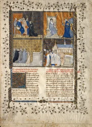 List z rukopisu Valerius Maximus, francouzsky, ca. 1380-90.