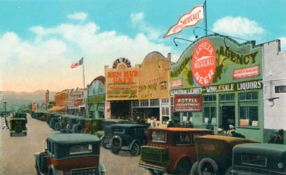 Pohled na jih na Main Street, c1939