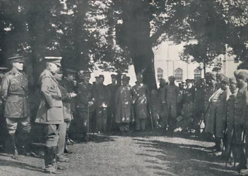Lord Kitchener promlouvá k indickým pacientům, 20. července 1915, 1939