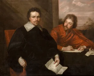 Lord Strafford a jeho tajemník sir P Mainwaring, 1800.
