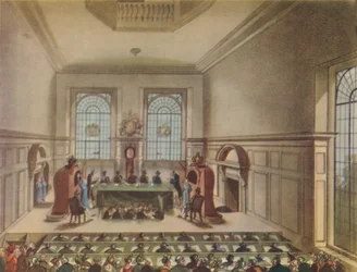 Kreslení loterie v Coopers Hall, 1809, 1948.